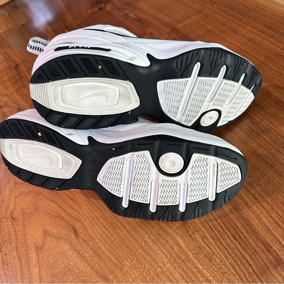 Nike Air Monarch “Full Length Air”. White/Blue/Metallic Silver. Size 10 Wide. - Picture 9 of 12